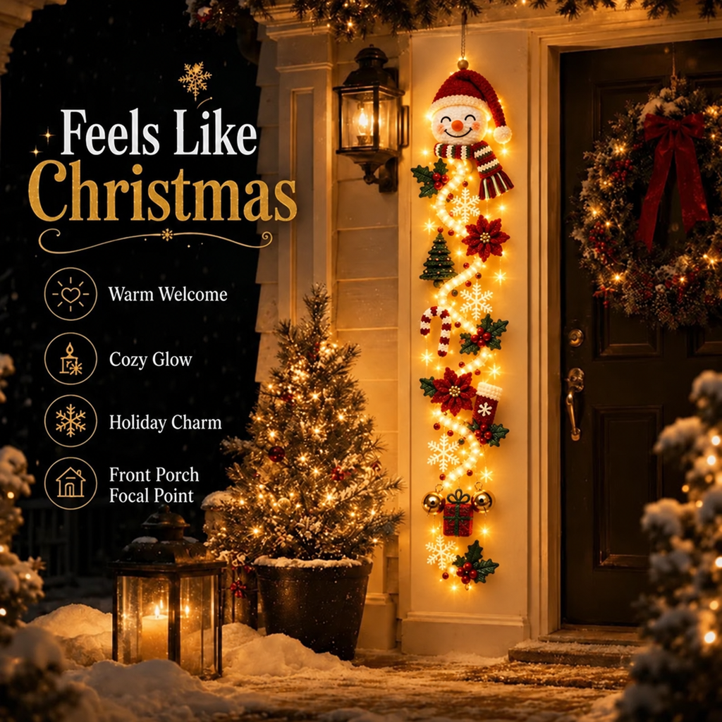 🎄Glowing Christmas Door Hanger