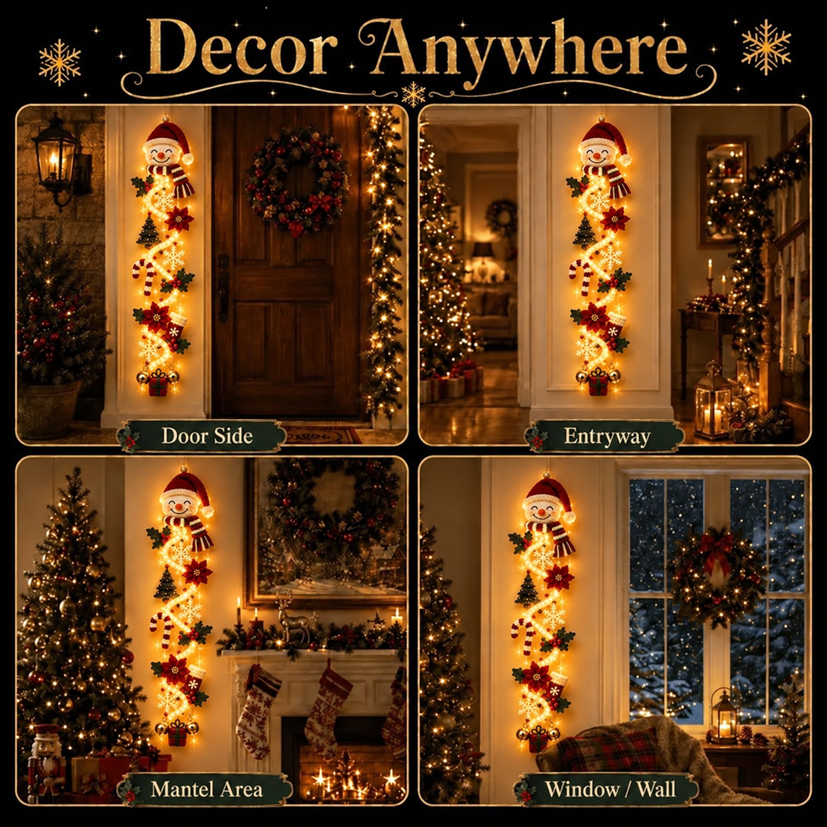 🎄Glowing Christmas Door Hanger