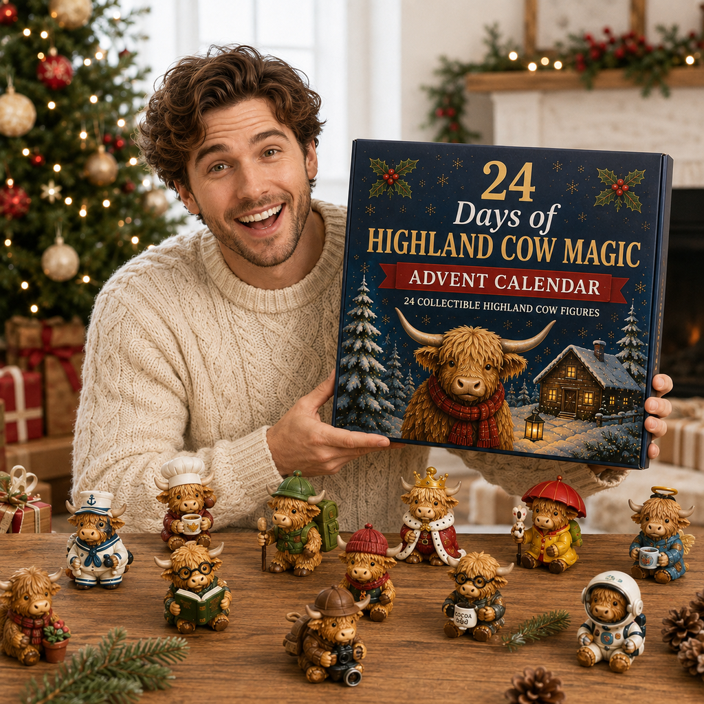 HOLIDAY SALE 50% OFF 🎄 24 Days of Highland Cow Magic Advent Calendar