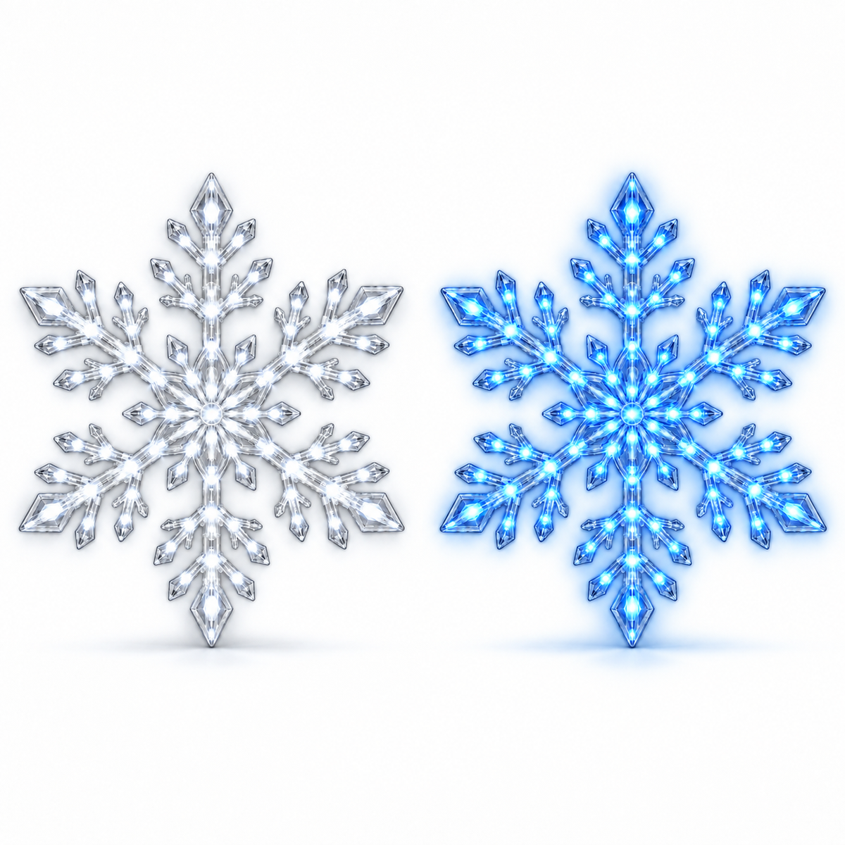 ❄️ 24PCS LED Snowflake Wall Lights